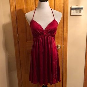 New with tags .Express red halter dress sz Xs  2-4